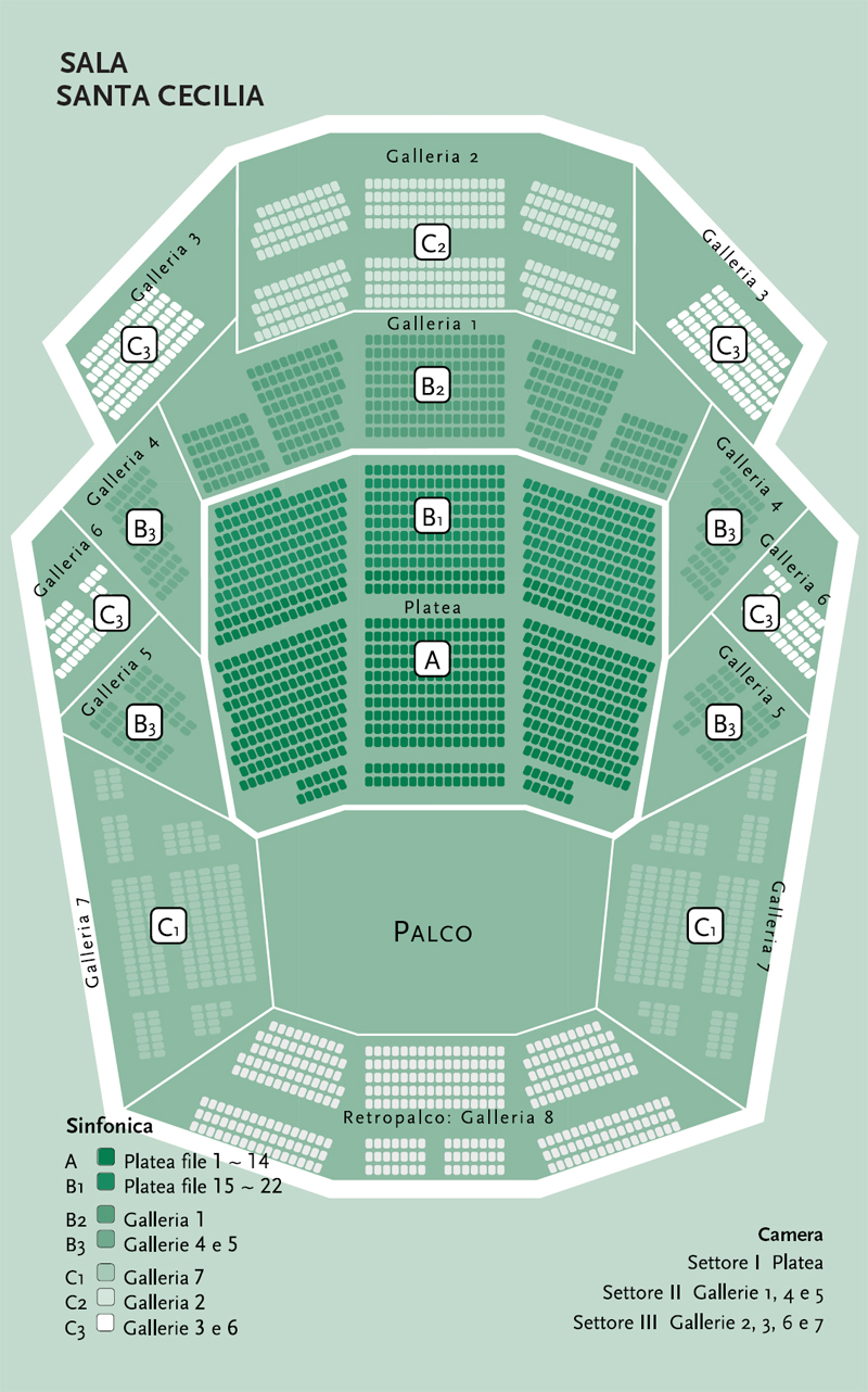Auditorium Parco Della Musica Seating Chart